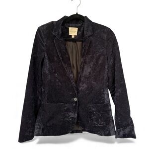 Silence + Noise Blue Textured Blazer- Size Extra Small‎